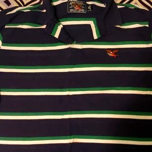 Green Stripe Polo